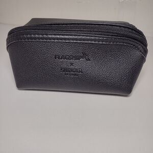 Flagship Shinola Detroit Black Faux Leather Toiletry Bag
